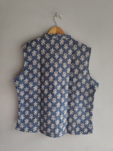 Chaleco de Mujer de Algodón Tejido con Parches Estilo Bohemio, Cuello en V, Sin Mangas, Acolchado, con Bolsillos Florales, Prenda Exterior Ecológica, Regalo para Ella - Product Image 6