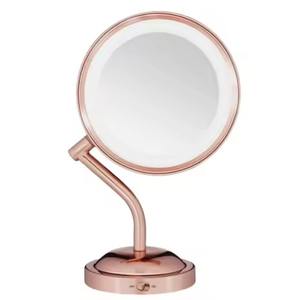 Espejo de mesa metálico con soporte, espejo de maquillaje para tocador, dormitorio, baño, espejo cosmético - Product Image 3