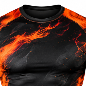T-shirt de compression athlétique pour homme, anti-transpiration, séchage rapide, extensible, pour la gym, l'entraînement, la course à pied et les activités sportives - Product Image 6