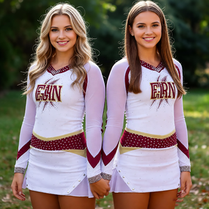 Uniformes Personalizados para Adultos de Animadoras, para Competiciones Escolares de Baloncesto, 100% Poliéster Transpirable, Sublimación - Product Image 6