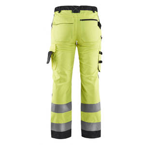 Pantalon de travail haute visibilité pour homme, poches aux genoux, tissu extensible respirant, bande réfléchissante, service OEM, ignifuge - Product Image 4