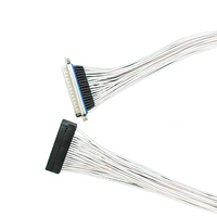 Kabel Harness Rakitan D-SUB 37P Male ke Dopont 2.54 2*20P dengan Isolasi PVC dan Panjang Sesuai Pesanan untuk Mesin Industri