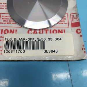 MKS/HPS 100311706 Brida, KF, Blank-Off, NW50, SS - Equipo y piezas de semiconductores de confianza de la marca global Trusted Global Legacy - Product Image 3