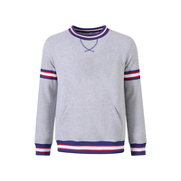 Sweat-shirt à col rond gris chiné personnalisé de l'Université de l'État du Tennessee, pour les acheteurs en gros B2B, pour les acheteurs au détail, pour les acheteurs de vêtements d'équipe
