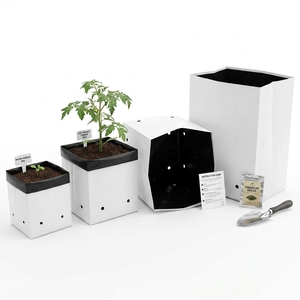 <b>Plastic</b> Grow Bags 1000mL Capacity Multi-Shaped Planting Holes-Reusable/Durable/Eco-Friendly for Hydroponics Greenhouse Farm Use - Product Image 1