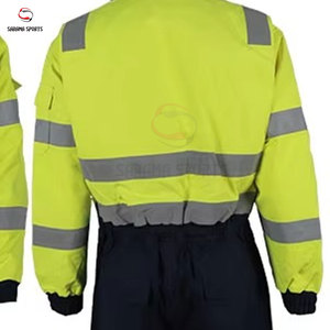 Vêtements de travail de sécurité jaunes personnalisés pour hommes, durables, respirants, avec logo protecteur, antistatiques et anti-coupures - Product Image 4
