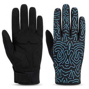 Gants de cyclisme respirants pour hommes et femmes, absorbant les chocs, compatibles avec les écrans tactiles, antidérapants, résistants à l'usure, gants de vélo de montagne à doigts entiers - Product Image 1