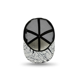 Gorra Trucker para Hombre con Estampado de Mármol, Visera Plana, Cierre a Presión, Malla Transpirable, Estilo Urbano, Ajustable, para Exteriores, con Logotipo Personalizado - Product Image 5