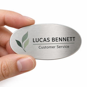 Placa de Identificación Personalizada para Personal, Etiqueta de Nombre Metálica con Logotipo Corporativo, Fabricante Mayorista - Product Image 2