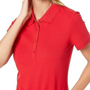 Camiseta tipo polo de tela transpirable de secado rápido, personalizada con bordado, para mujer, al por mayor. - Product Image 3