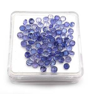 Lote al por mayor de piedras preciosas sueltas de tanzanita natural de corte redondo para fabricación de joyas, piedra azul violeta - Product Image 4