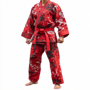 Tenue de Karaté Camouflage par Sublimation pour Hommes, Uniforme de Boxe et de Combat à Motif Camo, Uniforme d'Arts Martiaux par Sublimation - Product Image 3