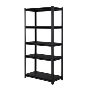 Scaffali da Garage RT a 5 Ripiani in Acciaio Nero Opaco con Struttura Robusta e Ripiani Regolabili - Product Image 4