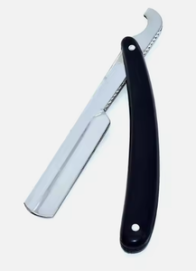 Rasoir droit professionnel pour hommes, manche en bois, motif araignée, nettoyage du visage, lame en acier inoxydable de qualité A+ - Product Image 6