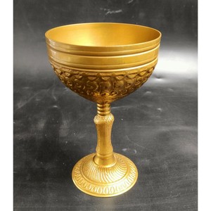 Nouvelle Arrivée - Gobelet en Laiton Fait Main, Design Classique Rond Embossé, Coupe à Vin pour Mariage et Usage Décoratif - Product Image 5