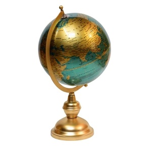 Elegante Globo Terráqueo Giratorio para Estudio Geográfico, Modelo de Mapa Mundial Claro y Detallado - Product Image 1