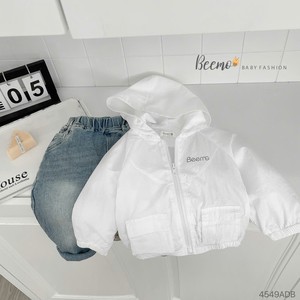Tendance chaude coupe-vent à capuche veste pour bébé garçons hiver enfants vêtements avec Logo imprimé fermeture éclair Style Streetwear - Product Image 3