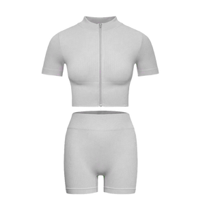 Conjuntos de entrenamiento para mujer, ropa deportiva para gimnasio, dos piezas de Yoga y conjunto de mallas de cintura alta - Product Image 2