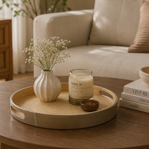 Elegant Bamboo Serving Tray with Handles Lacquered Finish Multi-Function Easy Clean Household Use Storage Tray Made in Vietnam - Product Image 4