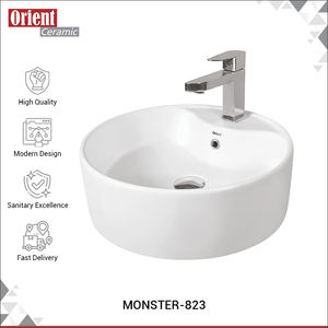 Proveedor Profesional que Vende Lavabos de Cerámica de Alta Calidad en Color Blanco, Lavabos de Sobremesa de Primera Calidad de un Proveedor Indio - Product Image 2