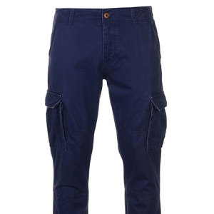 Pantalon cargo jogger pour homme avec logo personnalisé, taille mi-haute, en toile épaisse, écologique, coupe droite - Product Image 3