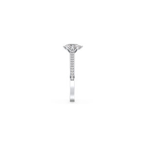 Bijoux REYES - Nouveautés - Bague de fiançailles et de mariage en argent sterling 925 avec moissanite certifiée GRA - Cadeau pour femme - Product Image 5