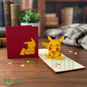Tarjeta de Felicitación 3D Pop-up, Regalo, Arte del Personaje Pokémon Pikachu, Tarjetas de Invitación, Recuerdo, Impresión Offset, Nuevo Diseño, Artesanía - Product Image 5