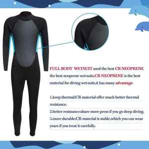 Traje de Neopreno de Cuerpo Entero para Adultos, 2.0mm, Impermeable, Transpirable, Antibacterial, Ecológico, Manga Larga, Cierre Frontal, de una Pieza - Product Image 6