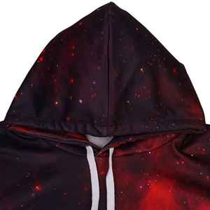 Sweat-shirt à capuche pour homme, imprimé galaxie, coupe classique, décontracté, pour l'automne, en polyester tricoté avec poche, impression par sublimation - Product Image 2