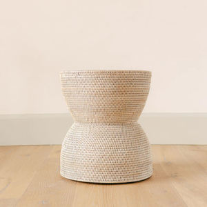 Taburete de Ratán Tejido Natural, Proveedor Mayorista de Mesas Auxiliares de Ratán Hechas a Mano, Muebles para Decoración del Hogar - Product Image 5