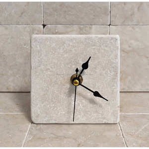 Reloj de Mesa Decorativo de Mármol Exclusivo TCE, Hecho a Mano, Decoración Interior Premium para Escritorio y Reloj, Modelo A-Raz-006 - Product Image 4