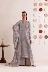 Élégant Salwar Kameez en Chiffon Brodé Marron pour Femme, Longueur Cheville, Tenue Traditionnelle Indienne et Pakistanaise pour Mariage, Coupe Ample - Product Image 2