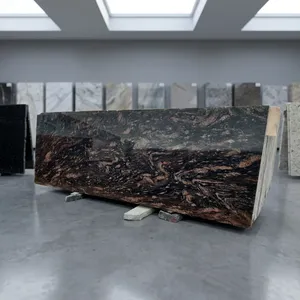 Best Quality Begera Brown Granite Natural <b>Stone</b> Slab Smooth Finish Premium Material for Construction and Interior Decoration - Product Image 5