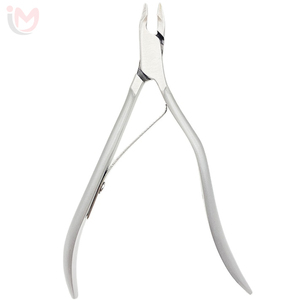 Outils professionnels pour le nail art, nouveau style, coupe-cuticules en acier inoxydable de 4 mm avec poignée incurvée, pointe acérée pour les doigts, OEM - Product Image 1
