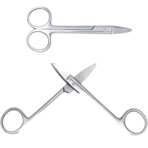 Tijeras Curvas para Coronas Dentales de 4.8 Pulgadas, Tijeras Anguladas para Cortar Alambre, Quirúrgicas y Restauradoras, Aprobadas por ISO - Product Image 6