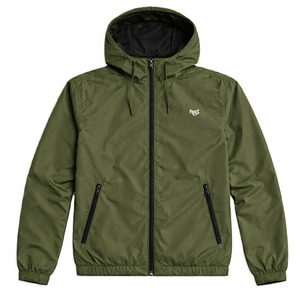 Custom Olive Green Lightweight Hooded Windbreaker Men's <b>Jackets</b> Wholesale Water Resistant Outdoor Zip Up Casual Travel Outerwear - Product Image 4