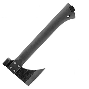 Hache avec lame en acier forgé et manche noir pour la survie - Product Image 2