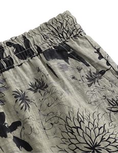 Shorts de bain pour hommes à séchage rapide, imprimé rétro, taille élastique avec cordon de serrage, pour la plage, l'été, les vacances, décontracté, coloré, blanc - Product Image 4