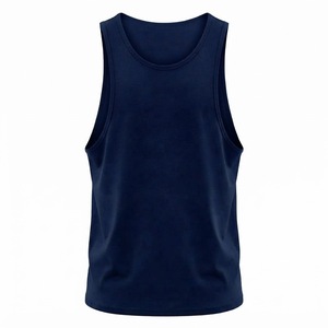 Débardeur uni épais 240 GSM à étiquette privée, avec découpes profondes aux emmanchures, pour l'entraînement musculaire - Product Image 2