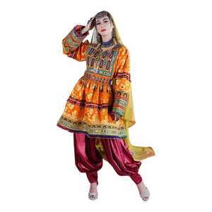 Vintage Boho Traditional Women's Clothing Handmade Embroidered Custom Sizes Wholesale Afghani Casual <b>Dresses</b> - Product Image 1