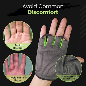 Guantes de Ciclismo para Hombre - Acolchados, Absorbentes de Impactos, Antideslizantes, Transpirables, de Medio Dedo, para Ciclistas de Montaña - Product Image 4