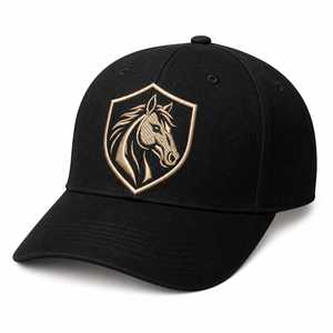Gorra de caballo bordada personalizada, de alta calidad y lujo. - Product Image 1