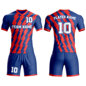 Uniformes de Fútbol Personalizados Unisex para Entrenamiento, Conjunto de Uniforme de Fútbol de Secado Rápido, Venta al Por Mayor, 100% Poliéster Transpirable Antibacterial - Product Image 3