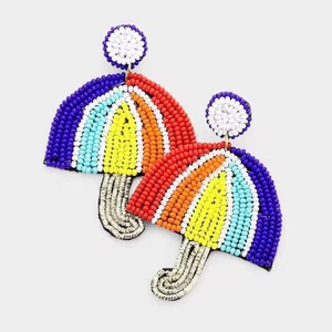 CRYSTAL CRAFT <b>Birds</b> Vibrant Artistic Classic Charm Glass Beaded Embroidered Handmade Long Dangle Earrings Women Daily Fashion - Product Image 4