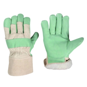 Cold-Resistant Canadian Rigger Leather Working Gloves Breathable Cowhide Grain Leather CE Certified Safety <b>Cuff</b> 11 oz Hand <b>Arm</b> - Product Image 6