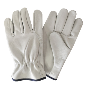 Gants de travail confortables en cuir pour la sécurité des mains, gants de chauffeur en cuir de vachette. - Product Image 6