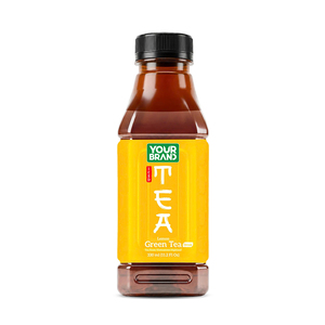 Boissons au thé vert citronné de 330 ml de votre marque, en canettes, pour tous les âges, prix de gros, OEM, ODM, haute qualité - Product Image 1