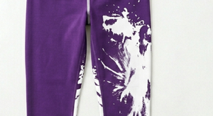 Leggings de Yoga Transpirables de Cintura Alta Color Morado para Mujer, Ropa Deportiva, Pantalones de Entrenamiento Elásticos con Bolsillos, Fitness - Product Image 2