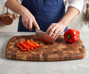 Planche à découper rectangulaire en bois d'acacia pour hôtel, cuisine et maison, résistante au lave-vaisselle, écologique, pour légumes et viandes - Product Image 5