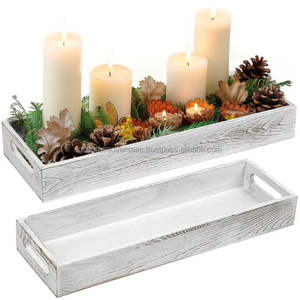 Classique ferme noël plateau à plusieurs niveaux neutre décor de noël festif décor à la maison Accent plateau décoratif en bois pour noël - Product Image 3